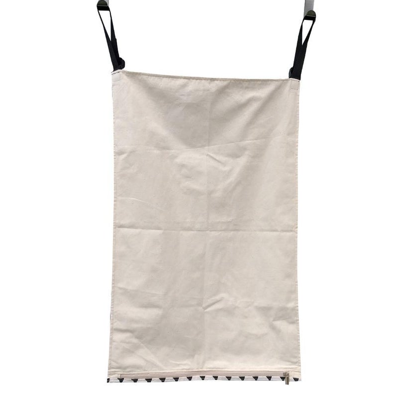 Amlrt Adjustable Space Saving Door Hanging Laundry Hamper Bag with Stainless Steel Hooks - Image 2